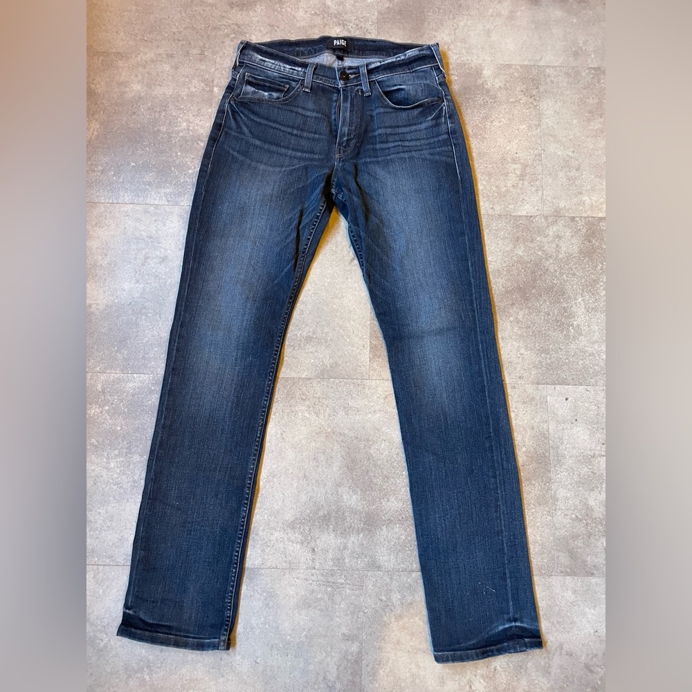 Paige Federal slim straight stretch jeans 29x30.5